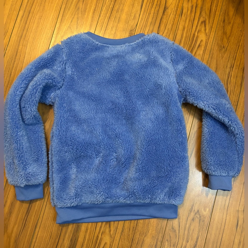 Nike Blue Fleece Sweatshirt Size 4T - Picture 2 of 4